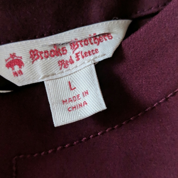 NWOT Brooks Brothers Red Fleece Purple Dress L - Picture 2 of 6